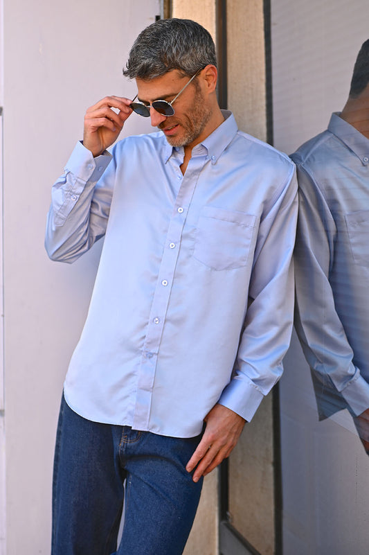 Chemise manches longues David