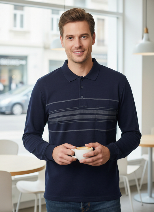 Polo manches longues fantaisie (Jack)