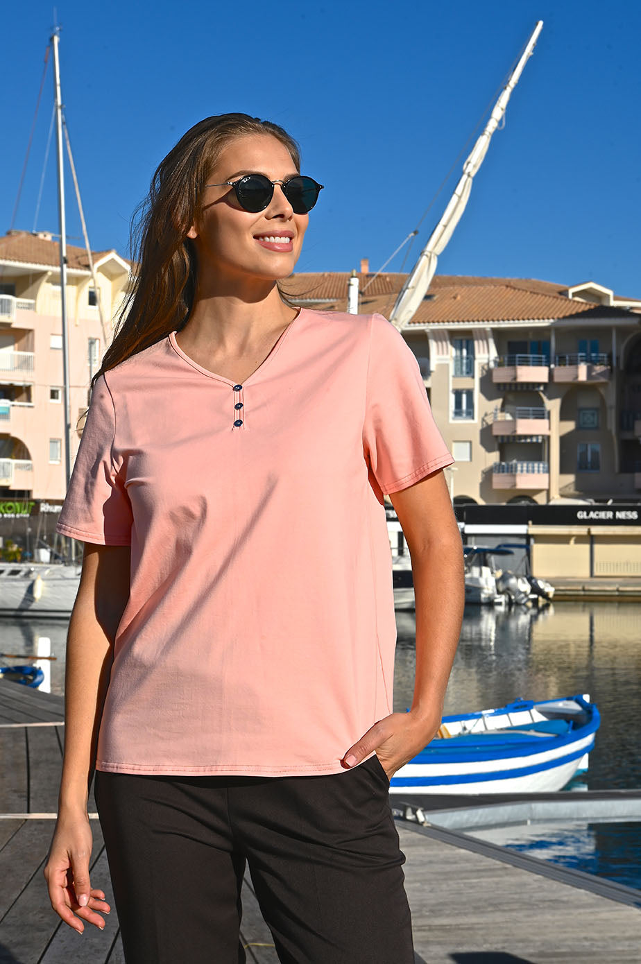 Tunique manches courtes Amélie