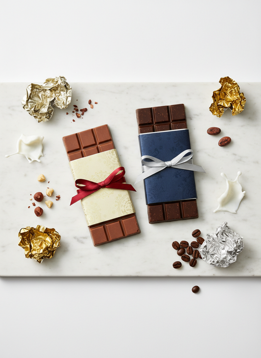 Tablettes de chocolat lait et noir
