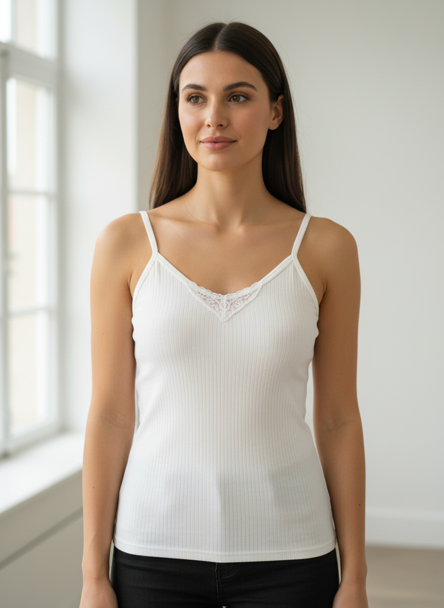 Tee-shirt caraco bretelle fine (Lolita)